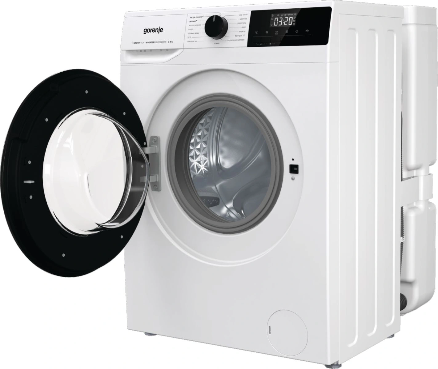 Стиральная машина Gorenje W1NHPI60SCSIRV (с баком) класс: A загр.фронтальная макс.:6кг белый инвертор — миниатюра 19