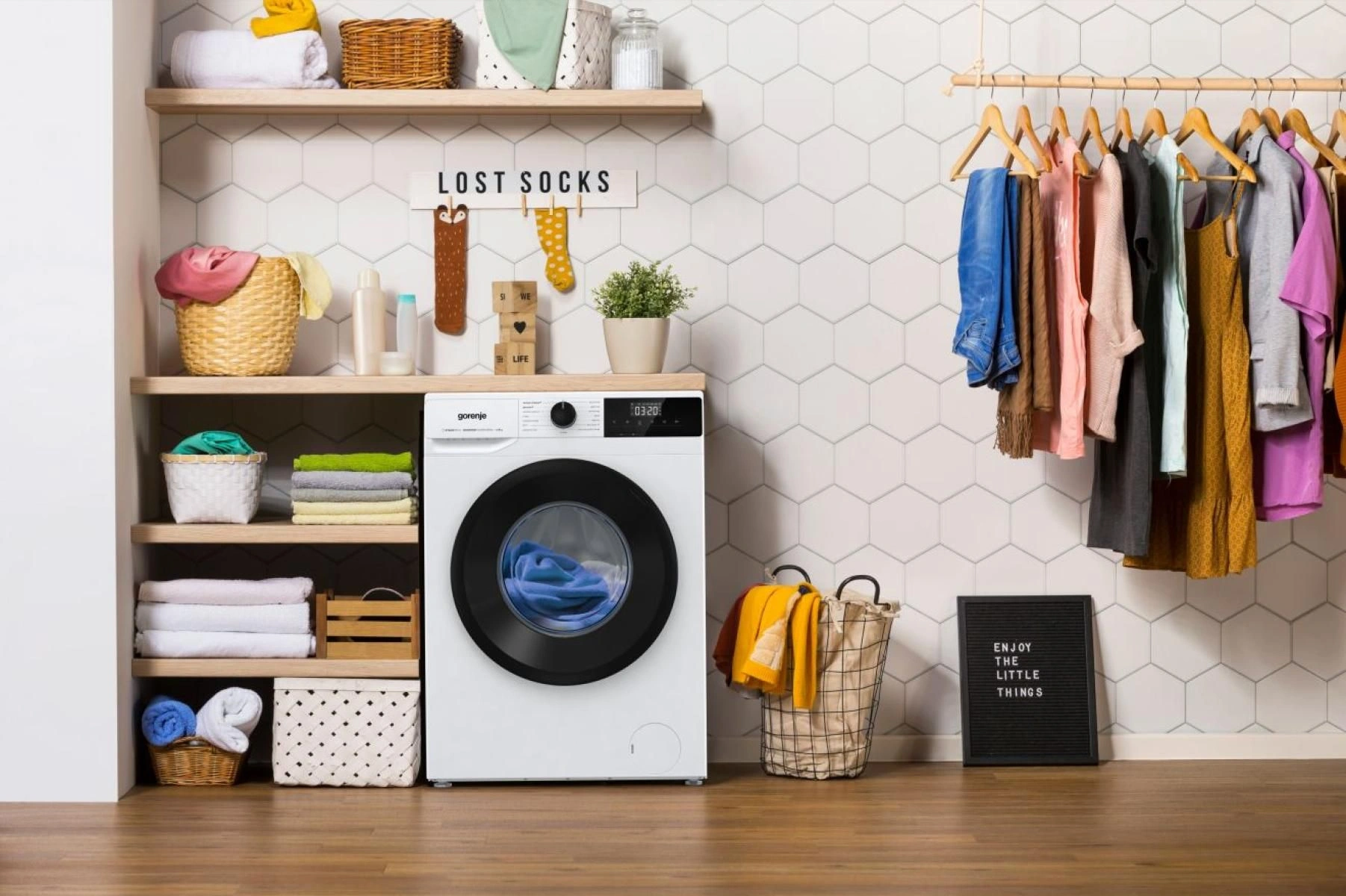 Стиральная машина Gorenje W1NHPI60SCSIRV (с баком) класс: A загр.фронтальная макс.:6кг белый инвертор — миниатюра 15