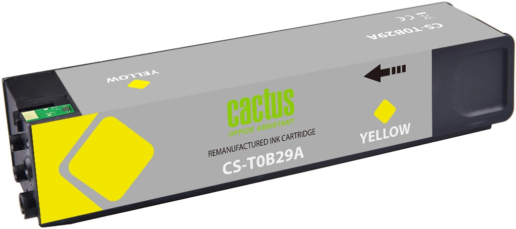 Картридж струйный Cactus CS-T0B29A 982X желт.пигм. (223мл) для HP PageWide 765dn/780 Enterprise Color с чипом — миниатюра 2