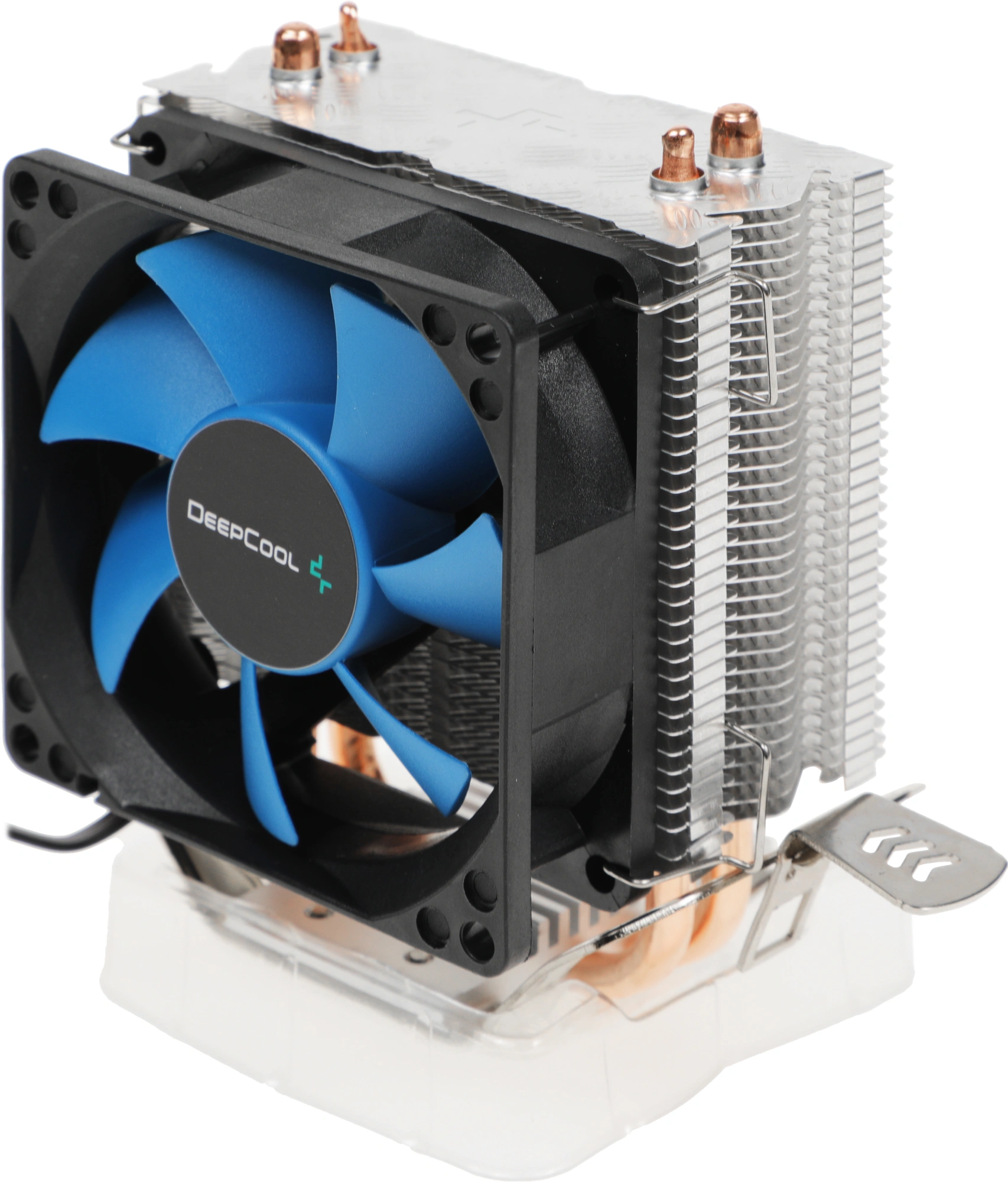 Устройство охлаждения(кулер) Deepcool Ice Edge Mini FS V2.0 Soc-AM5/AM4/1200/1700/1851 черный/синий 3-pin 25dB Al+Cu 100W 276gr Ret (DP-MCH2-IEMV2) — фото 1