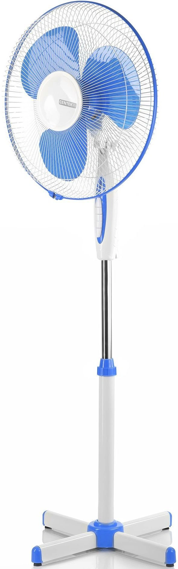 Вентилятор напольный Centek CT-5015 40Вт скоростей:3 синий — миниатюра 4