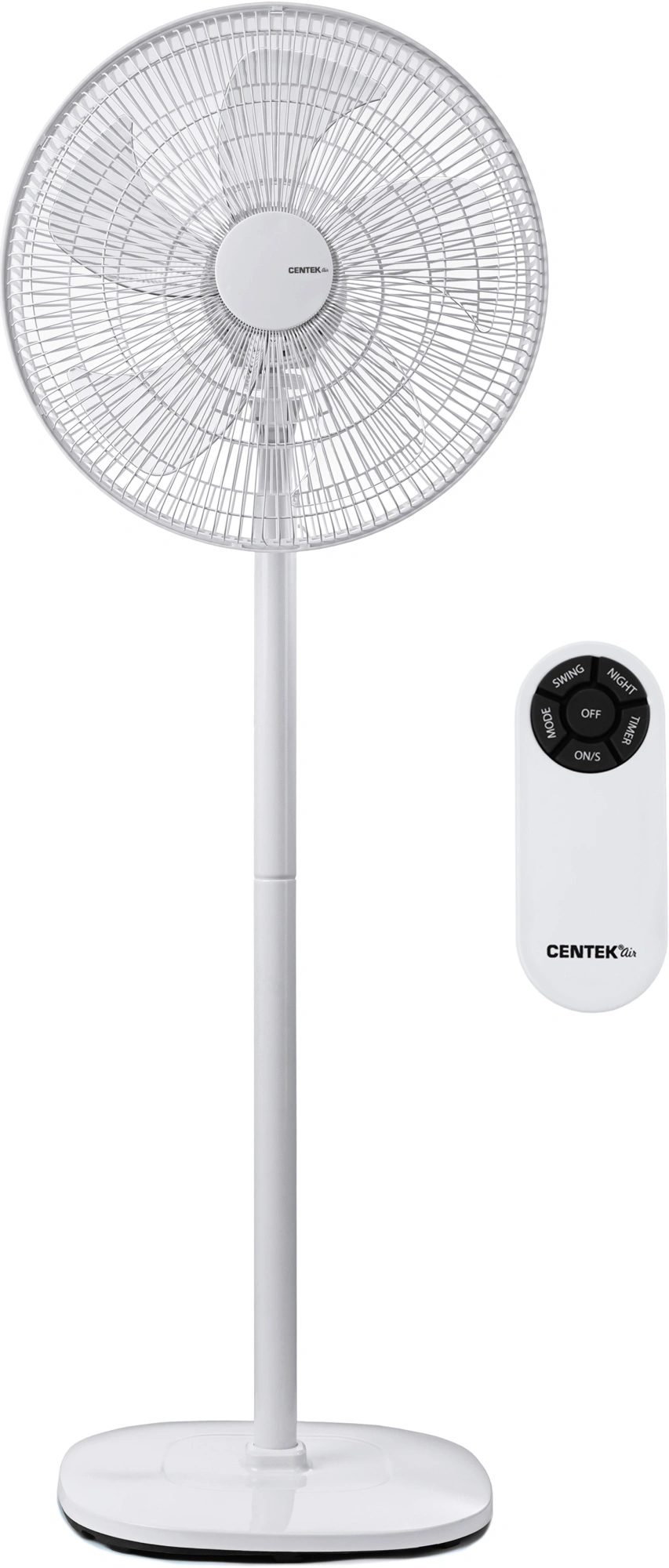 Вентилятор напольный Centek CT-5024 65Вт скоростей:4 ПДУ белый — миниатюра 3