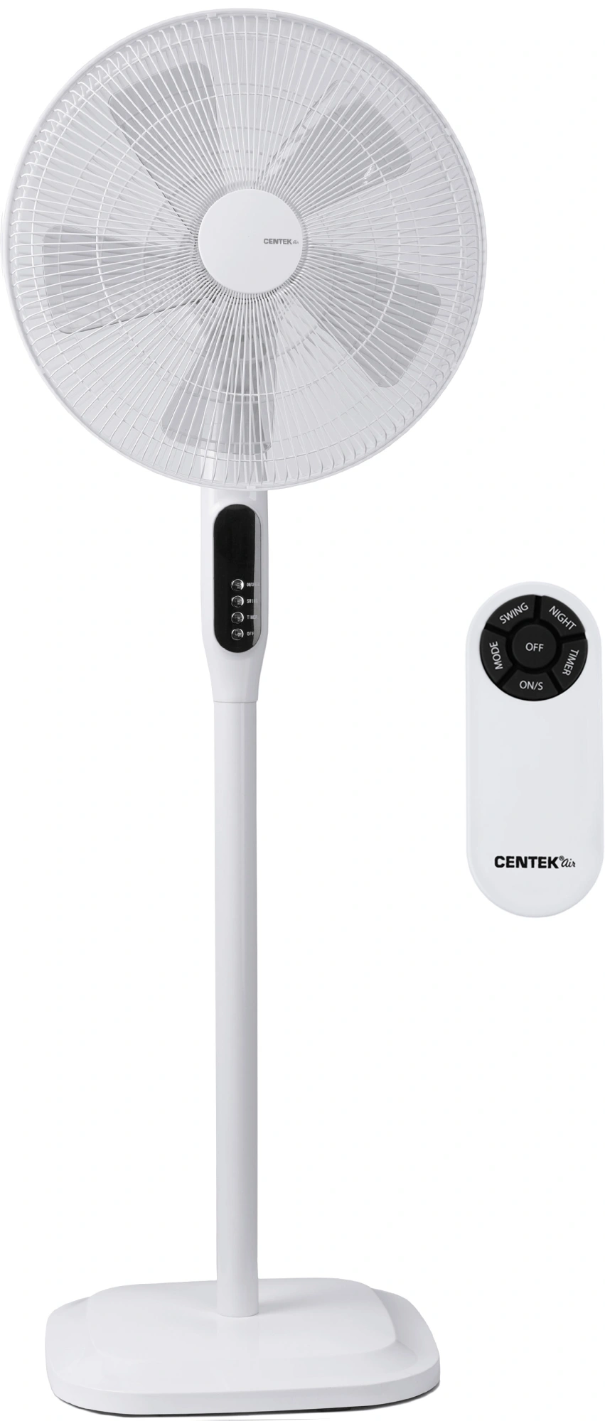 Вентилятор напольный Centek CT-5026 65Вт скоростей:4 ПДУ белый — миниатюра 3