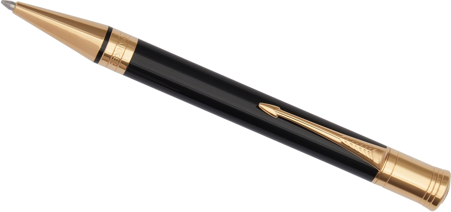 Ручка шариков. Parker Duofold K74 (1931386) Black GT M черн. черн. подар.кор. — миниатюра 4