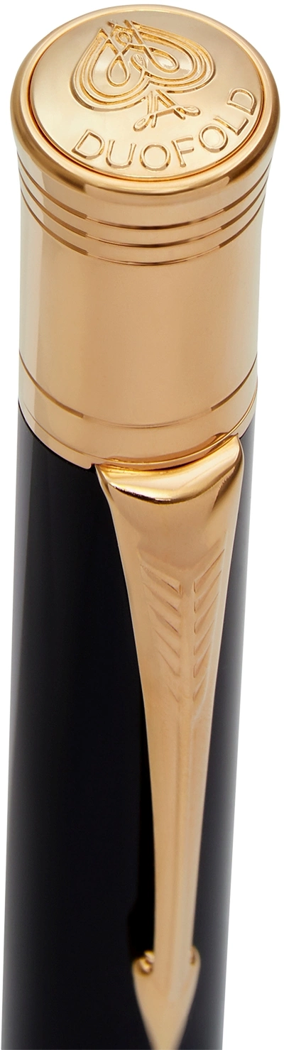 Ручка шариков. Parker Duofold K74 (1931386) Black GT M черн. черн. подар.кор. — миниатюра 5