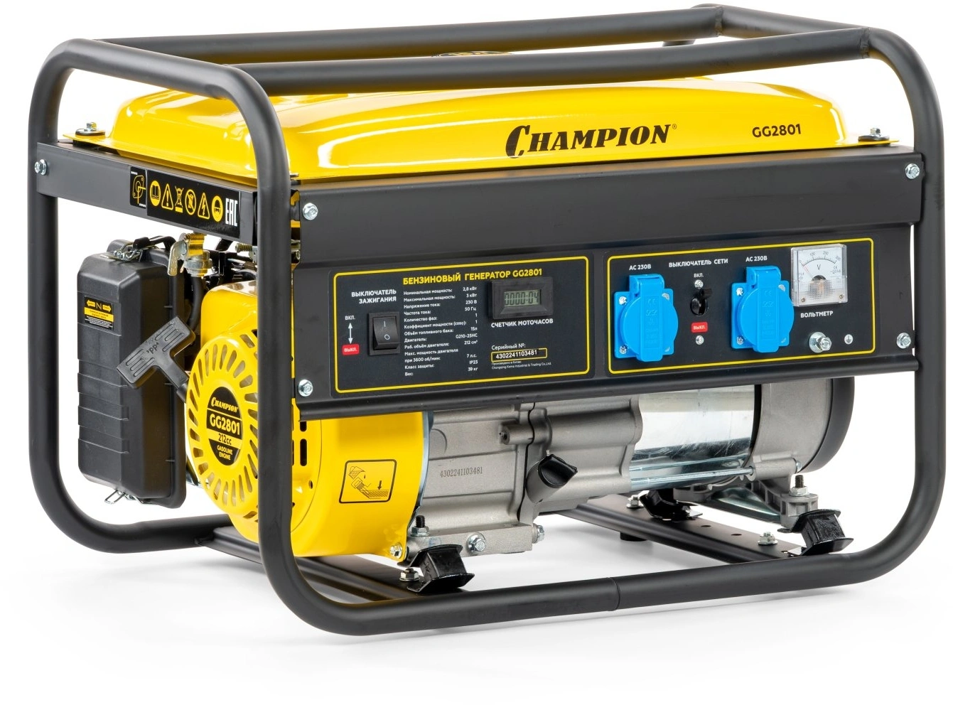 Генератор Champion GG2801 3кВт — миниатюра 2
