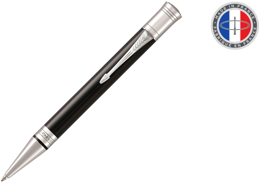 Ручка шариков. Parker Duofold K74 (1931390) Black CT M черн. черн. подар.кор. — миниатюра 4