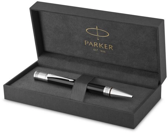 Ручка шариков. Parker Duofold K74 (1931390) Black CT M черн. черн. подар.кор. — миниатюра 6
