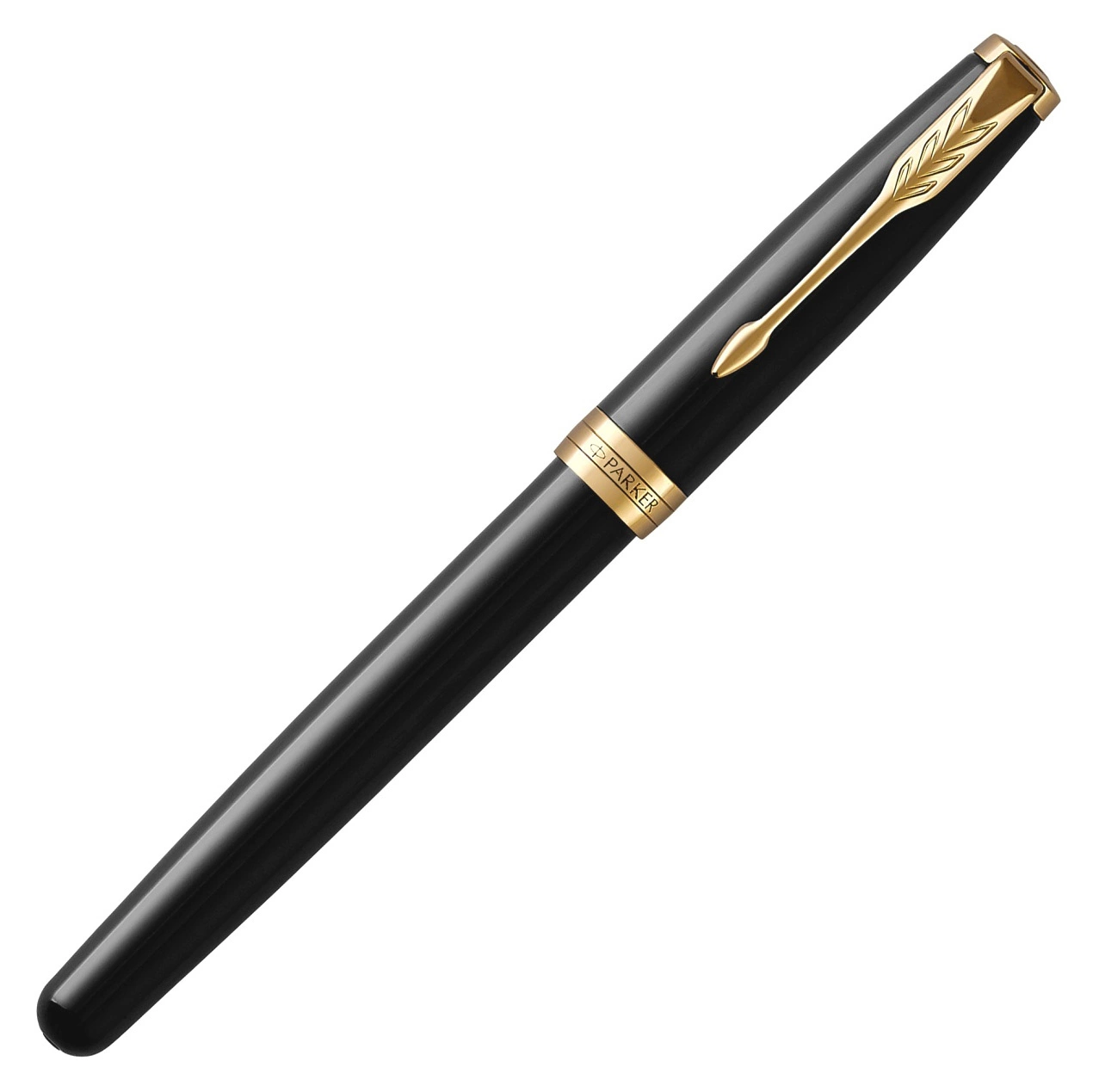 Ручка роллер Parker Sonnet Core T530 (1931496) LaqBlack GT F черн. черн. подар.кор. — миниатюра 7