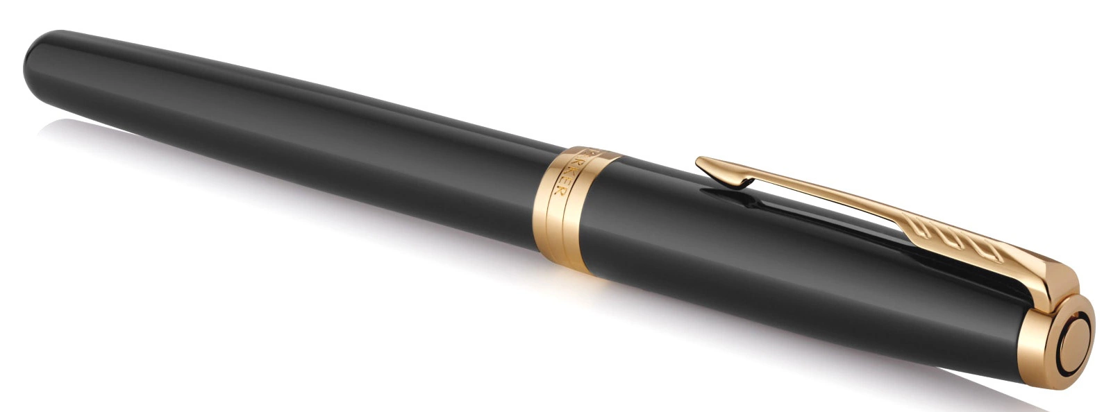 Ручка роллер Parker Sonnet Core T530 (1931496) LaqBlack GT F черн. черн. подар.кор. — миниатюра 2