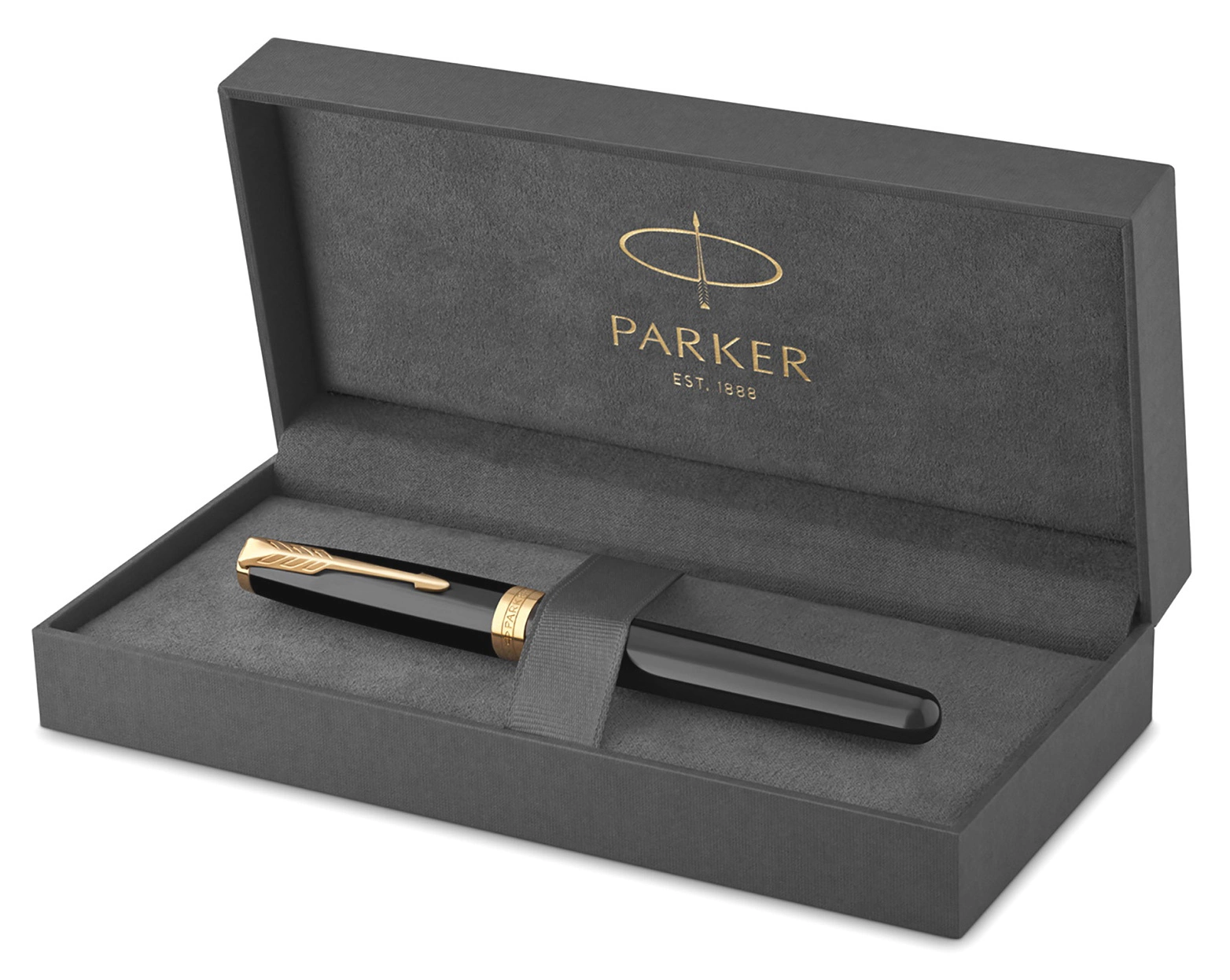 Ручка роллер Parker Sonnet Core T530 (1931496) LaqBlack GT F черн. черн. подар.кор. — миниатюра 3