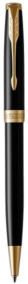 Ручка шариков. Parker Sonnet Core K530 (1931497) LaqBlack GT M черн. черн. подар.кор. — миниатюра 2