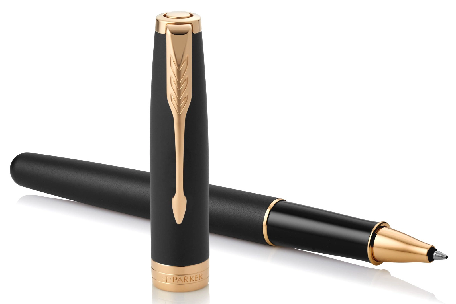 Ручка роллер Parker Sonnet Core T528 (1931518) Matte Black GT F черн. черн. подар.кор. — миниатюра 2