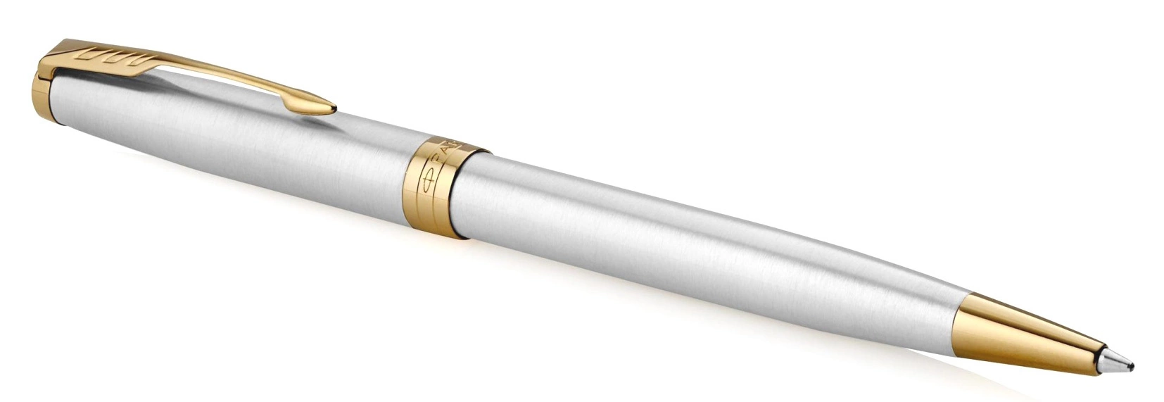 Ручка шариков. Parker Sonnet Core K527 (1931507) Stainless Steel GT M черн. черн. подар.кор.