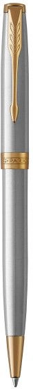 Ручка шариков. Parker Sonnet Core K527 (1931507) Stainless Steel GT M черн. черн. подар.кор. — миниатюра 2