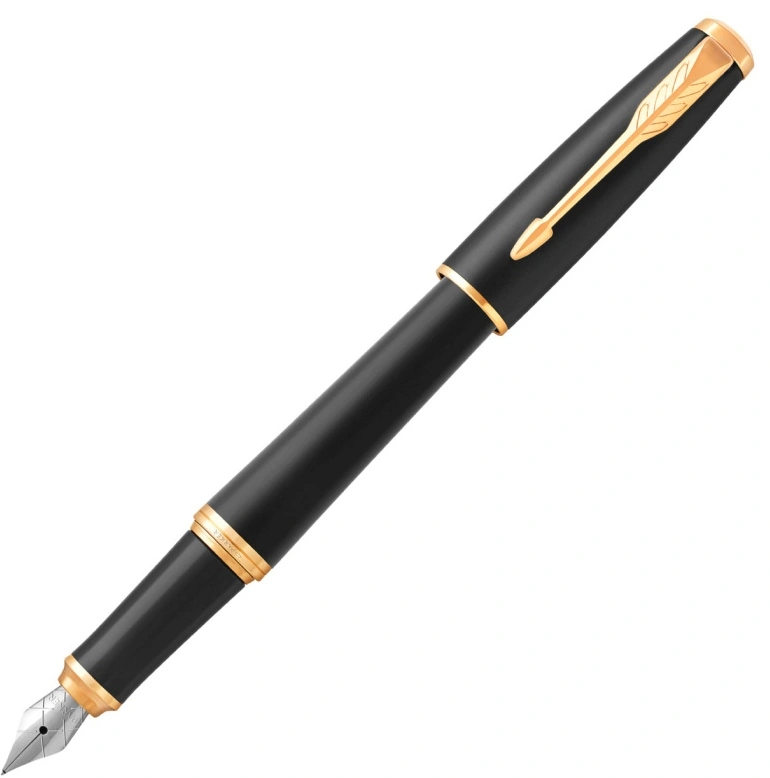 Ручка перьев. Parker Urban Core F309 (1931593) Muted Black GT F сталь нержавеющая подар.кор. — миниатюра 7