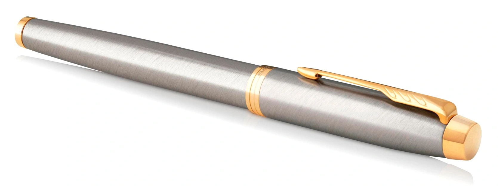 Ручка роллер Parker IM Core T321 (1931663) Brushed Metal GT F черн. черн. подар.кор. — миниатюра 3