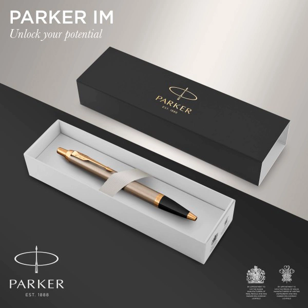 Ручка шариков. Parker IM Core K321 (1931670) Brushed Metal GT M син. черн. подар.кор. — миниатюра 4