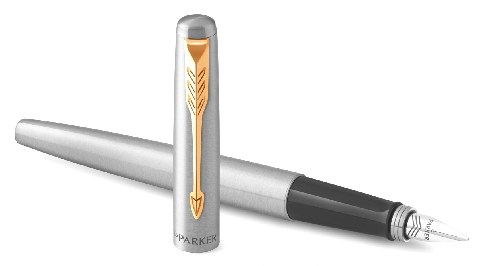 Ручка перьев. Parker Jotter Core F691 (2030948) Stainless Steel GT M сталь нержавеющая подар.кор. — миниатюра 2