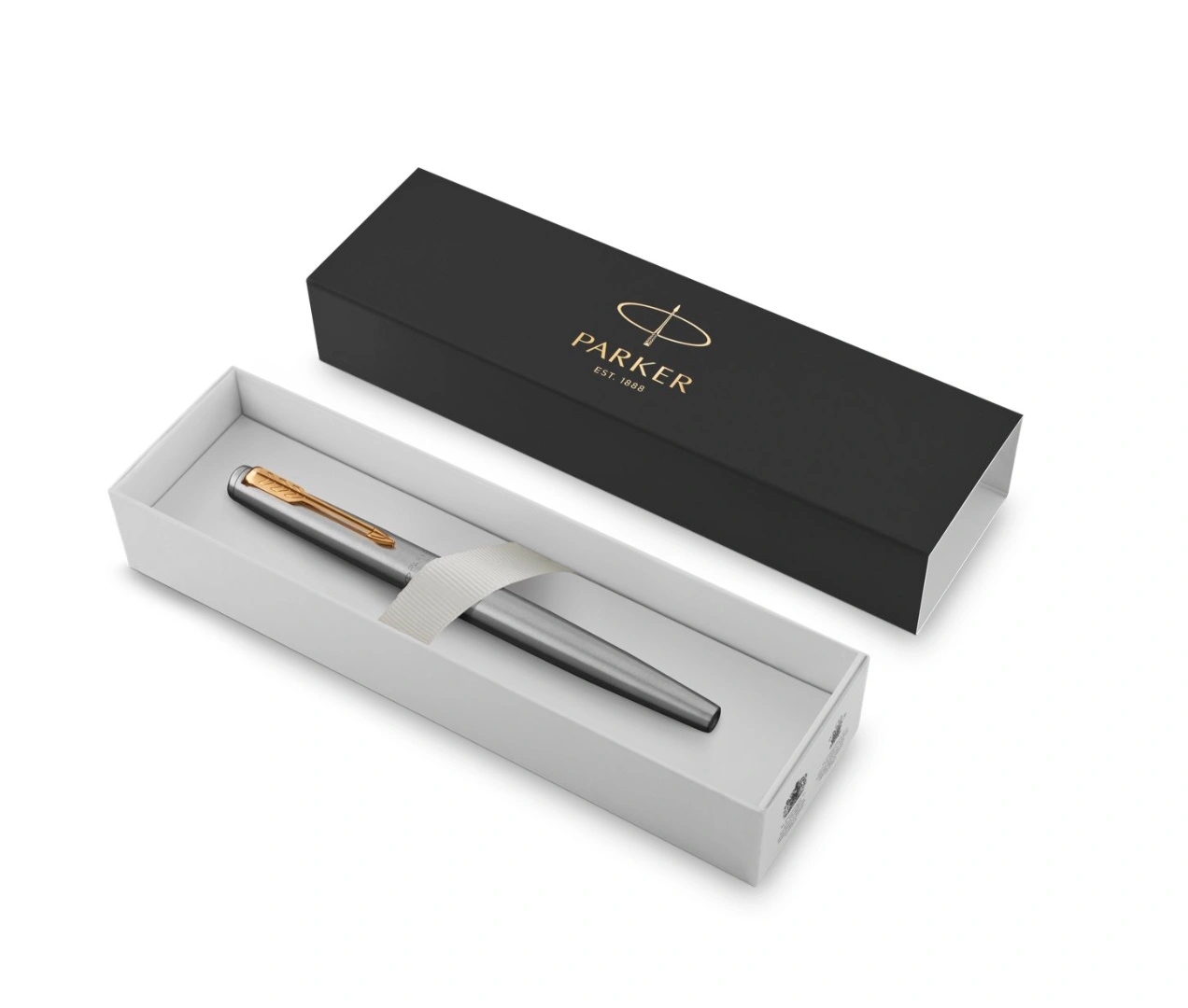 Ручка перьев. Parker Jotter Core F691 (2030948) Stainless Steel GT M сталь нержавеющая подар.кор. — миниатюра 3