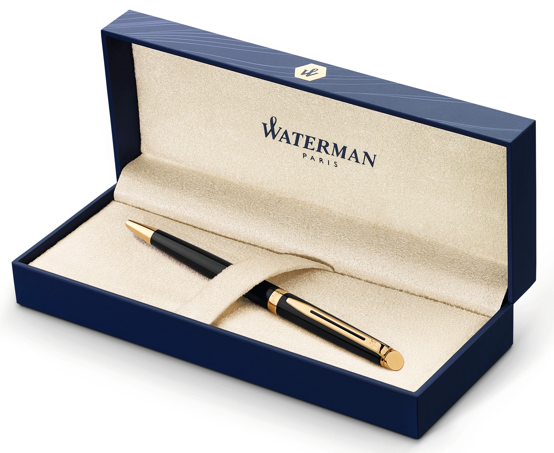 Ручка шариков. Waterman Hemisphere (S0920670) Mars Black GT M син. черн. подар.кор. — миниатюра 2