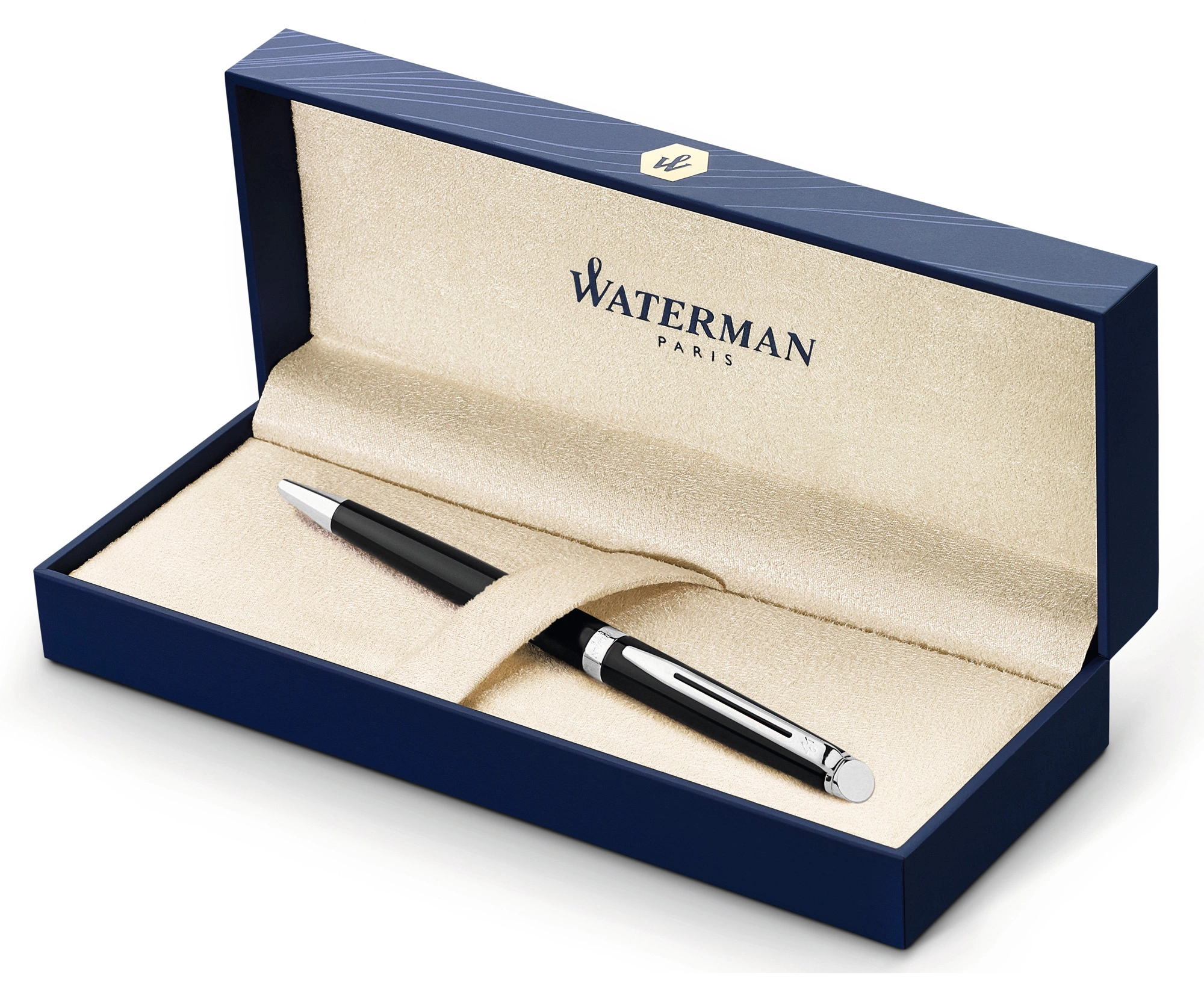 Ручка шариков. Waterman Hemisphere (S0920570) Mars Black CT M син. черн. подар.кор. — миниатюра 3