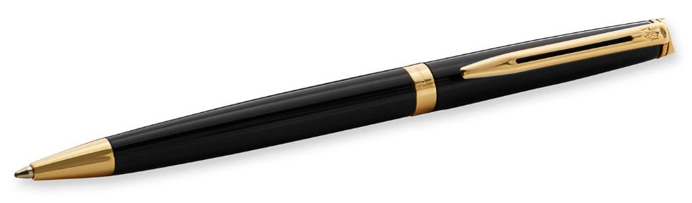 Ручка шариков. Waterman Hemisphere (S0920770) Matte Black GT M син. черн. подар.кор.