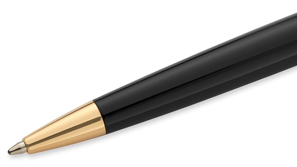 Ручка шариков. Waterman Hemisphere (S0920770) Matte Black GT M син. черн. подар.кор. — миниатюра 2