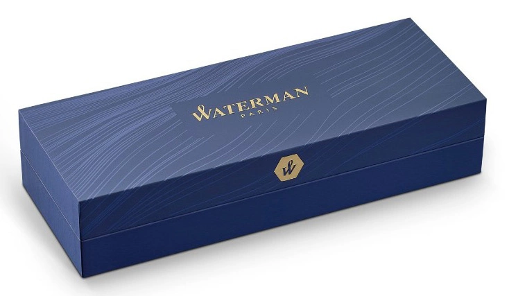 Ручка шариков. Waterman Hemisphere (S0920770) Matte Black GT M син. черн. подар.кор. — миниатюра 4