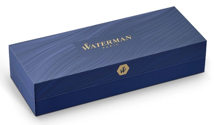 Ручка шариков. Waterman Hemisphere (S0920370) Steel GT M син. черн. подар.кор. — миниатюра 4