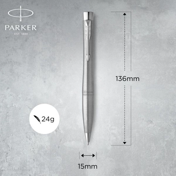 Ручка шариков. Parker Urban Core K314 (2143641) Metro Metallic CT M син. черн. подар.кор. — миниатюра 6