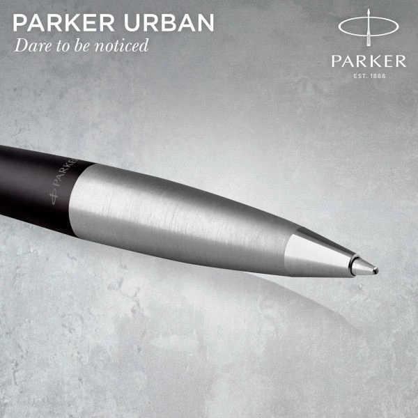 Ручка шариков. Parker Urban Core K314 (2143639) Muted Black CT M син. черн. подар.кор. — миниатюра 7
