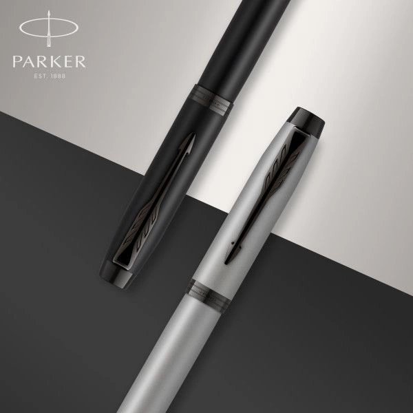 Ручка перьев. Parker IM Achromatic F317 (2127741) Matt Black F сталь нержавеющая подар.кор. — миниатюра 6