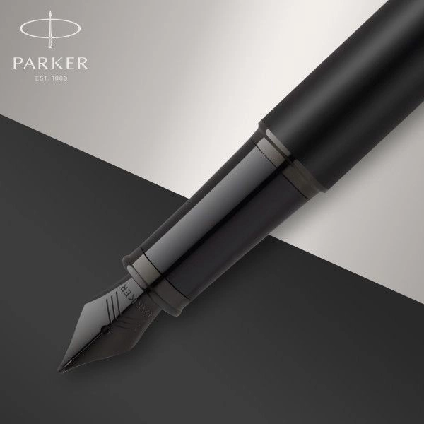 Ручка перьев. Parker IM Achromatic F317 (2127741) Matt Black F сталь нержавеющая подар.кор. — миниатюра 5