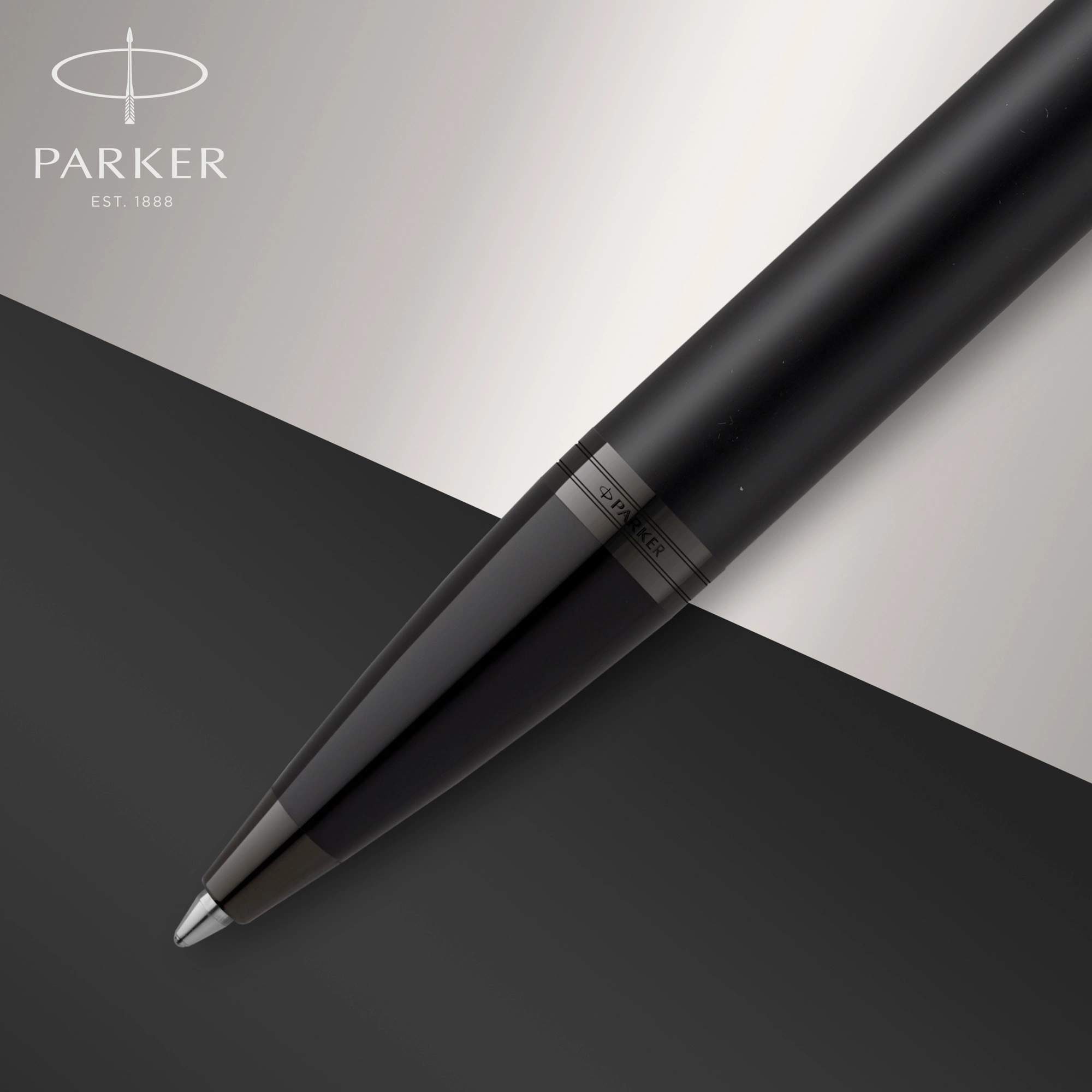 Ручка шариков. Parker IM Achromatic K317 (2127618) Matt Black M син. черн. подар.кор. — миниатюра 3