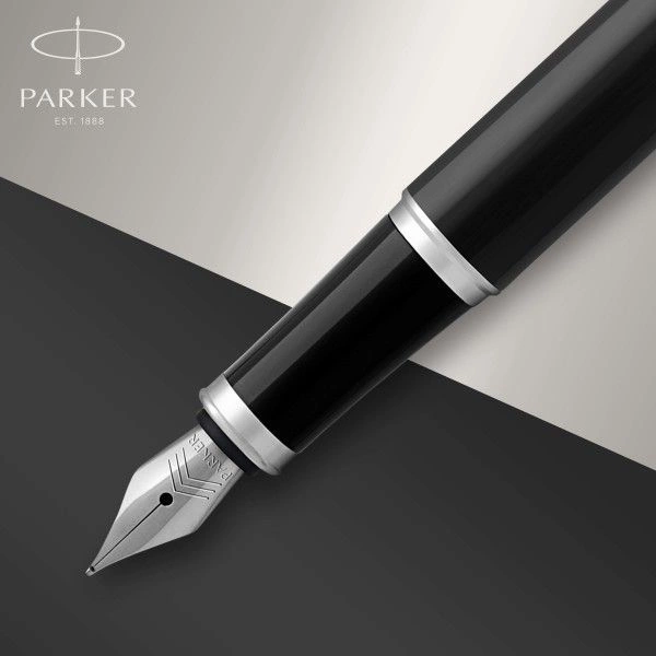 Ручка перьев. Parker IM Core F321 (1931644) Black CT F сталь нержавеющая подар.кор. — миниатюра 7