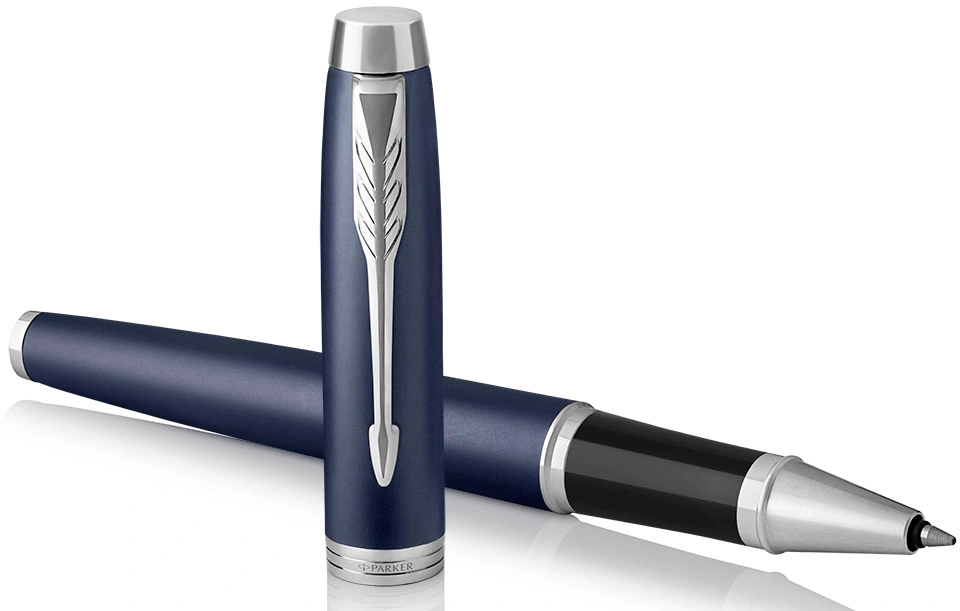 Ручка роллер Parker IM Core T321 (1931661) Matte Blue CT F черн. черн. подар.кор. — миниатюра 2