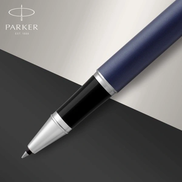 Ручка роллер Parker IM Core T321 (1931661) Matte Blue CT F черн. черн. подар.кор. — миниатюра 7
