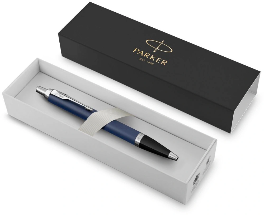 Ручка шариков. Parker IM Core K321 (1931668) Matte Blue CT M син. черн. подар.кор. — миниатюра 2