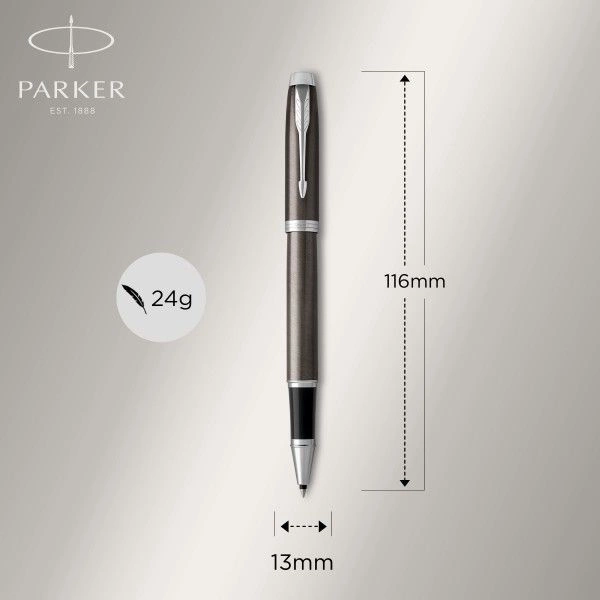 Ручка роллер Parker IM Core T321 (1931664) Dark Espresso CT F черн. черн. подар.кор. — миниатюра 5