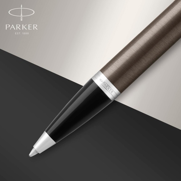 Ручка шариков. Parker IM Core K321 (1931671) Dark Espresso CT M син. черн. подар.кор. — миниатюра 6