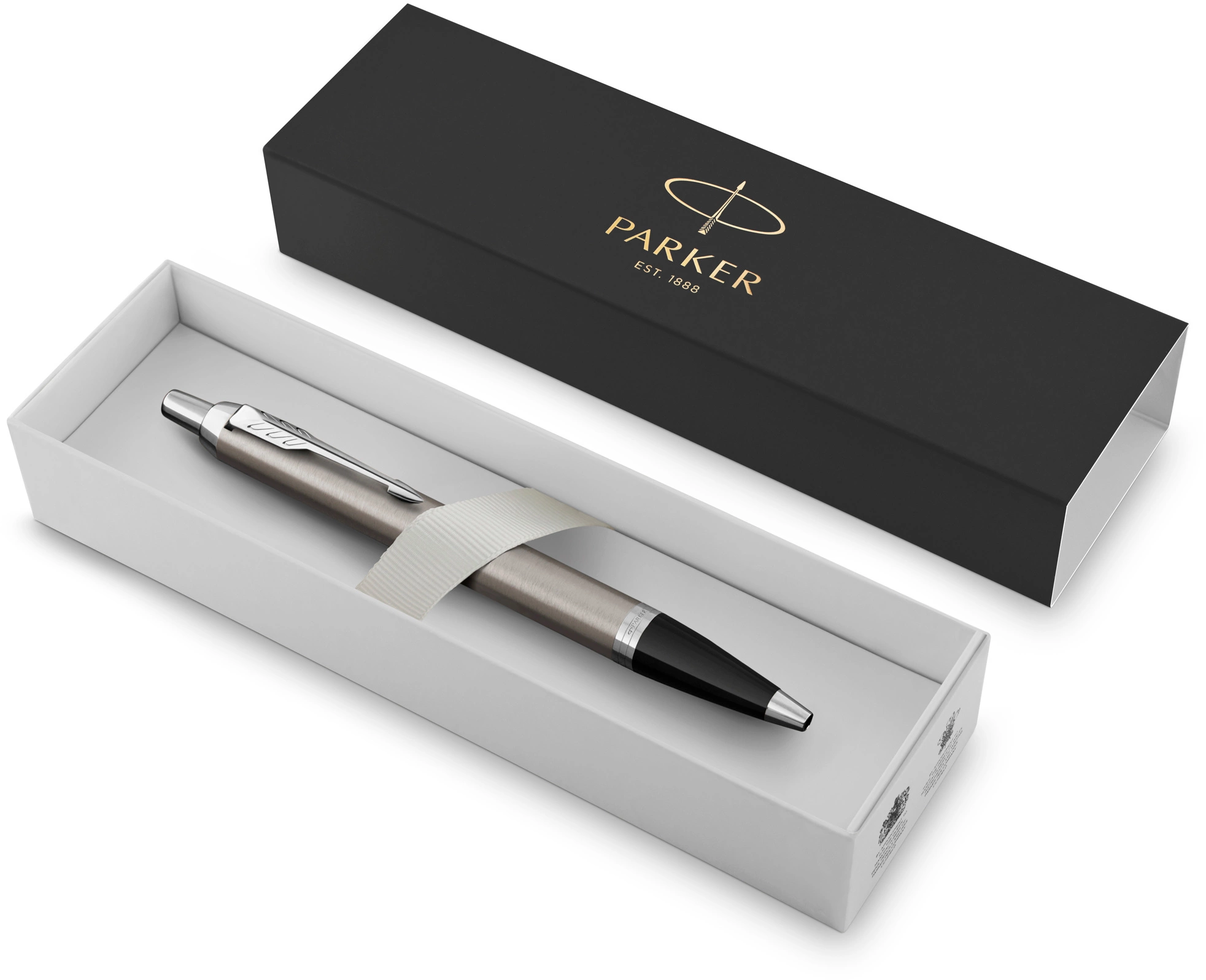Ручка шариков. Parker IM Essential K319 (2143631) Brushed Metal CT M син. черн. подар.кор. — миниатюра 5
