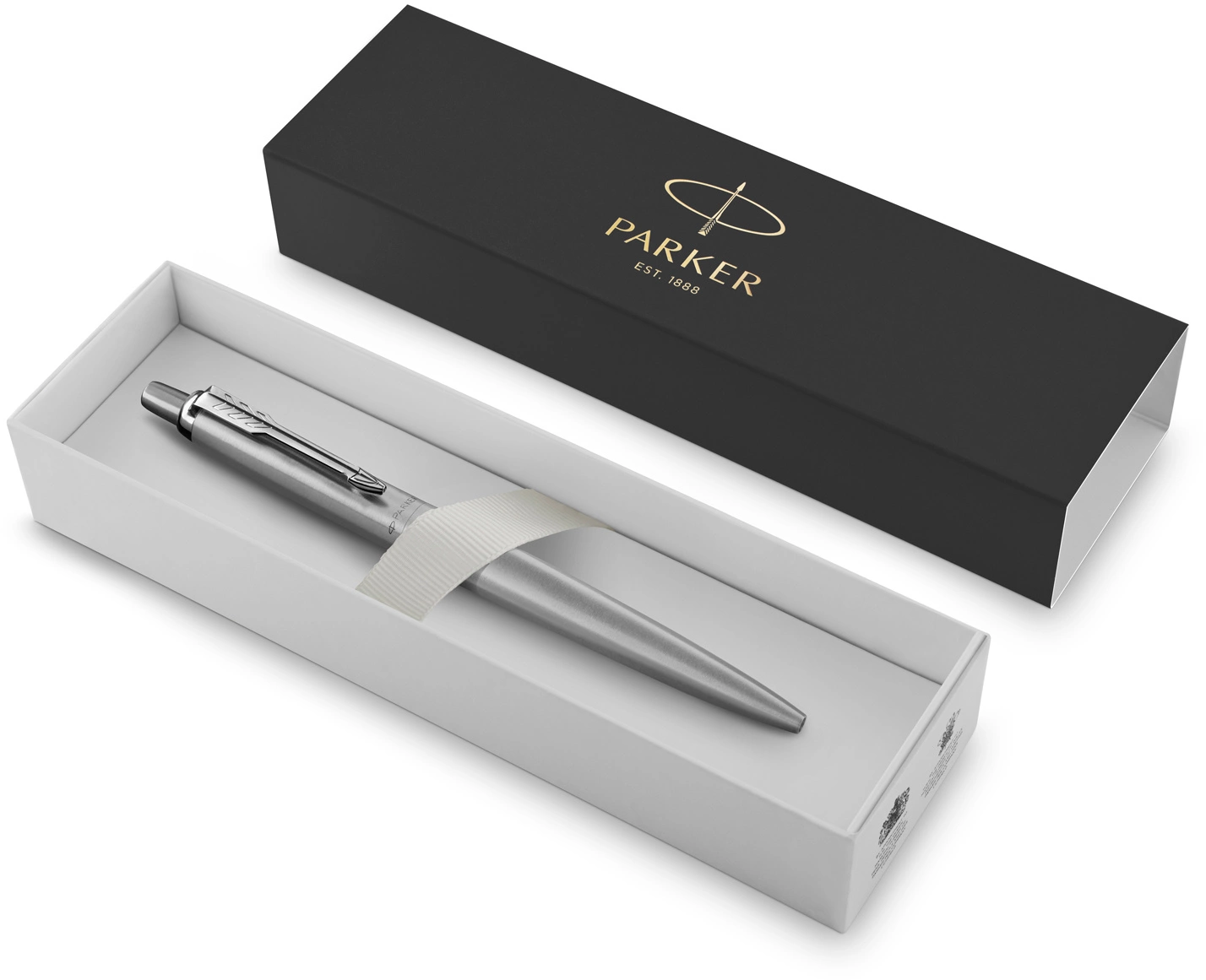 Ручка шариков. Parker Jotter Monochrome XL SE20 (2122756) Stainless Steel M син. черн. подар.кор. — миниатюра 2