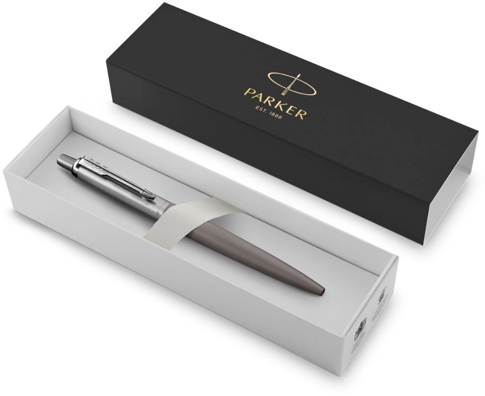 Ручка шариков. Parker Jotter XL K69 (2068360) Matte Grey CT M син. черн. подар.кор. — миниатюра 2