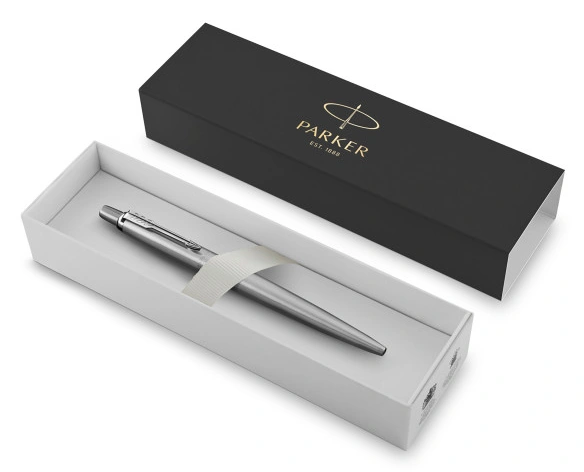 Ручка шариков. Parker Jotter Core K61 (1953170) Stainless Steel CT M син. черн. подар.кор. — миниатюра 2