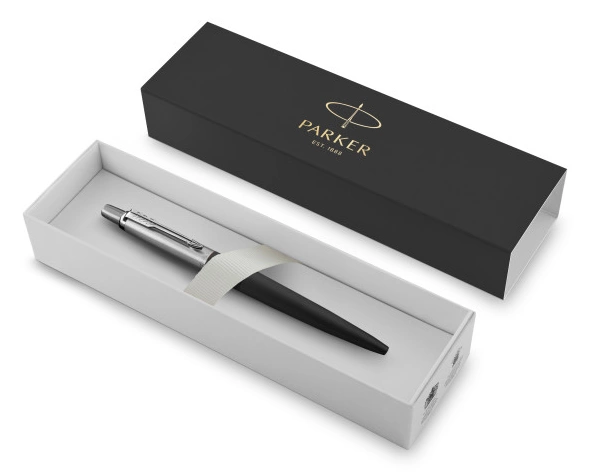 Ручка шариков. Parker Jotter Core K63 (1953184) Bond Street Black CT M син. черн. подар.кор. — миниатюра 3