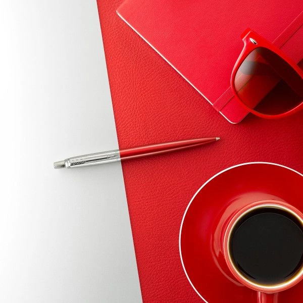 Ручка шариков. Parker Jotter Core K63 (1953187) Kensington Red CT M син. черн. подар.кор. — миниатюра 7