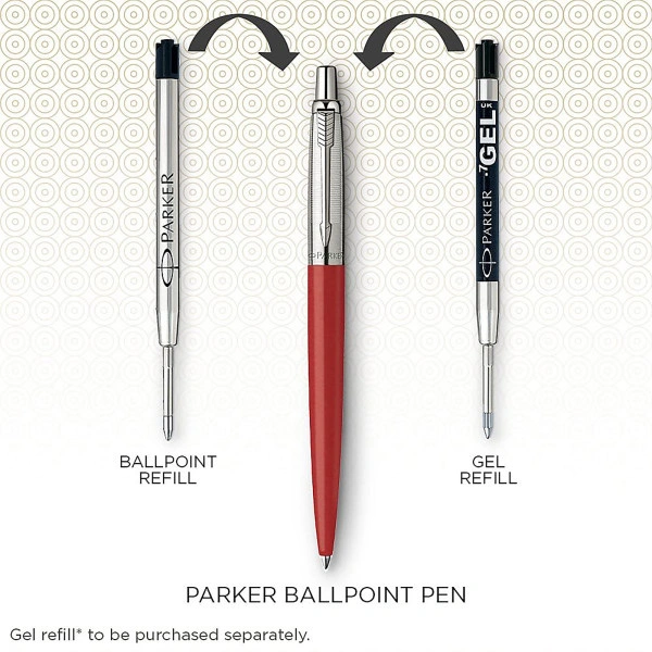 Ручка шариков. Parker Jotter Core K63 (1953189) Chelsea Orange CT M син. черн. подар.кор. — миниатюра 6