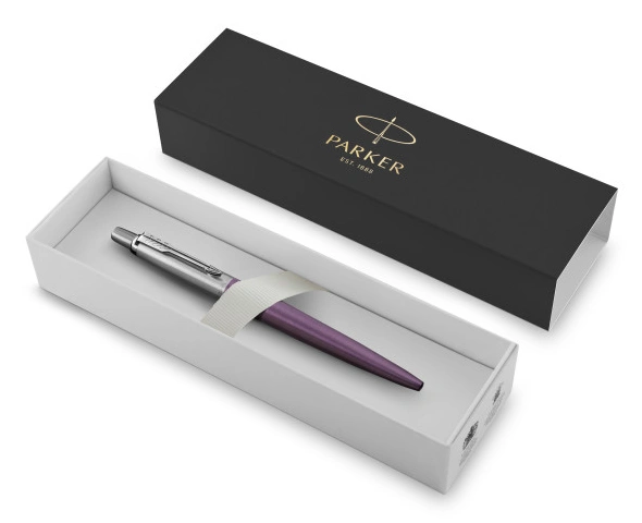 Ручка шариков. Parker Jotter Core K63 (1953190) Victoria Violet CT M син. черн. подар.кор. — миниатюра 6