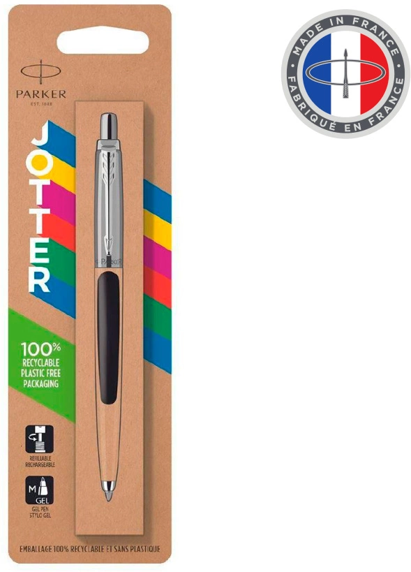 Ручка шариков. Parker Jotter Originals K60 (2096873) Black CT M син. черн. блистер — миниатюра 3
